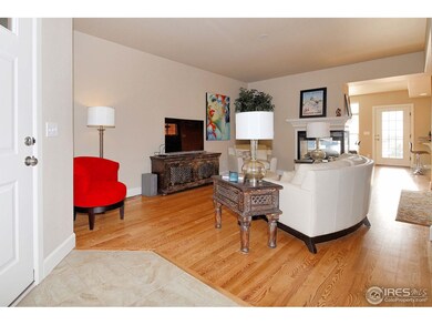 Wood floors in living room