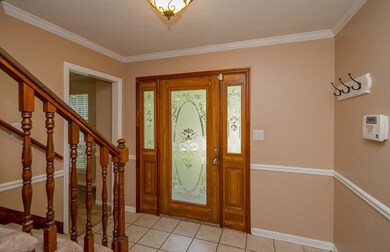 Foyer is light and bright
