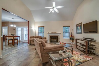 Great open floor plan with living room open to kit