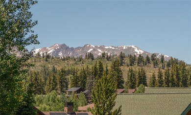 View of the Gore Range from deck