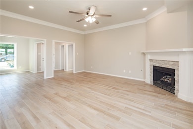 View of Living Area looking into 'Bonus Room'.