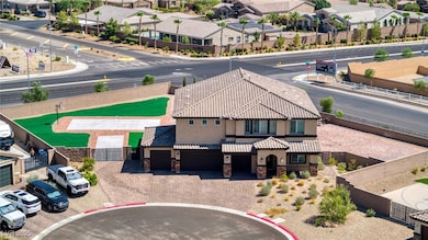 Aerial view of residential area