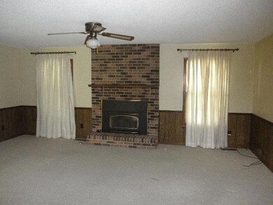 Living room with natural gas fireplace