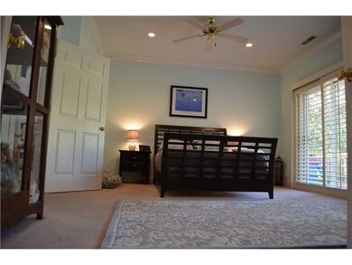 Master Bedroom. Split floor plan with private mast