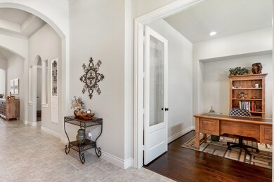 To the right is a Home Office offers wood flooring and recessed lighting. Plus offers front yard views.