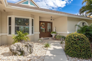 Paved walkway to the beautiful front door