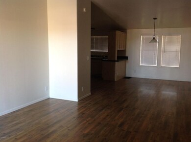 View from front door towards kitchen