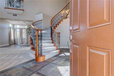 Stunning entryway with gorgeous new, custom tile,