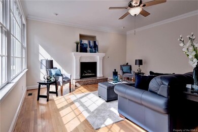 The great room offers gorgeous views to the privat