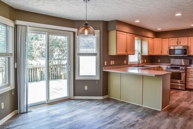 Dinette with a sliding door to the deck.