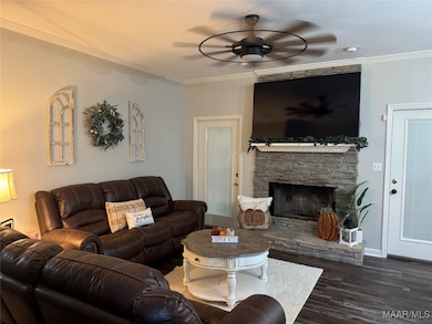 Great room fireplace