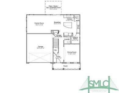 1st Floor Plan. The main floor has a Formal Dining
