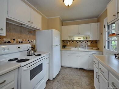 Kitchen with back entrance