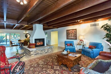 Great Room Notice Wood Beamed Ceiling
