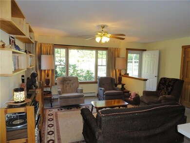 Ceiling fan in living room helps...