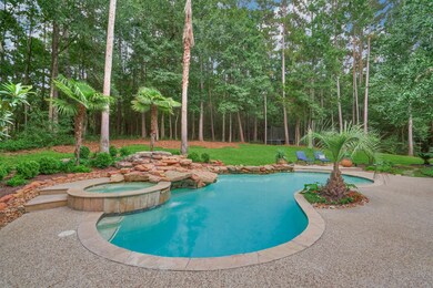 Saltwater pool with gorgoues landscaping