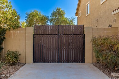 RV gate with slab behind