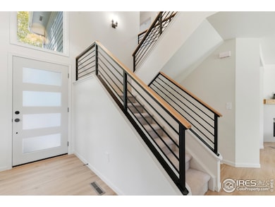 Gorgeous modern staircase and new front door