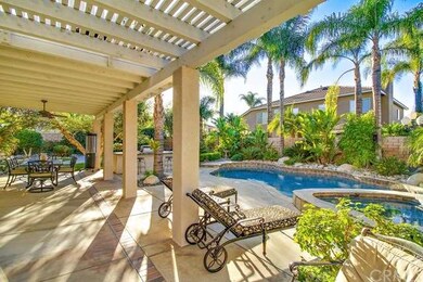 Another angle of the serene, private backyard.