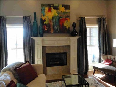 Gas log fireplace!