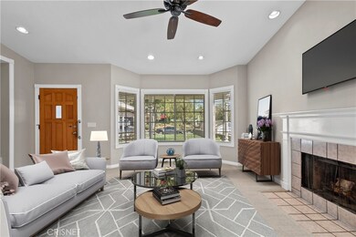 Living room is virtually staged