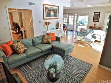 2nd seating area looking into the family room