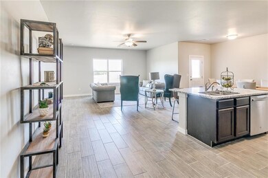 View from the Kitchen to the living room - look at