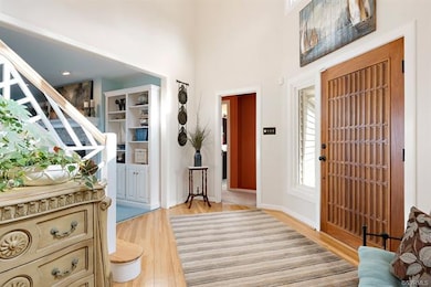 Check out the stunning front door that provides ch