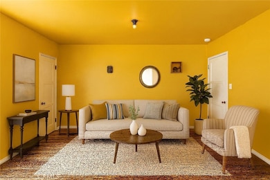 virtually staged living room