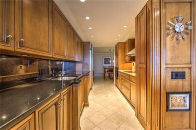 Beautiful kitchen w/ custom cabinetry, sub zero fr