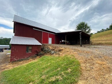 barn lean-to and old milk house