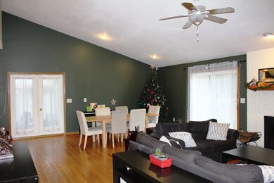 French doors to the Sun Room and sliding doors to 