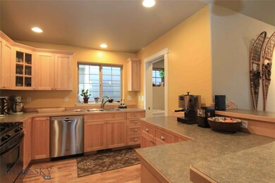 Kitchen with maple cabinetry
