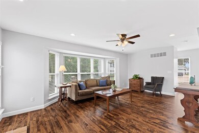 The owners built this home so the bay window overl