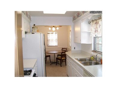 Included appliances and an eat in kitchen help mak