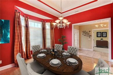 Seat all of your guests in this formal dining area