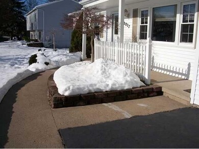 Exterior Front. The front entrance leads you past 