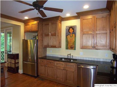 This kitchen is a dream with stainless steel appli