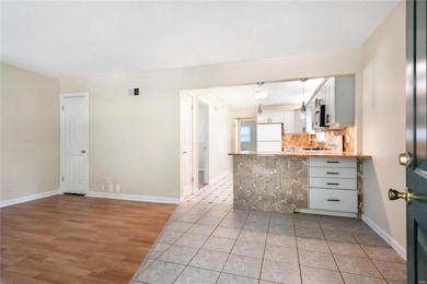 View to kitchen from front door