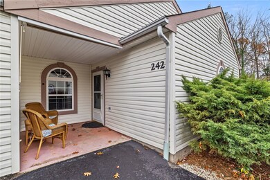 Covered front porch.