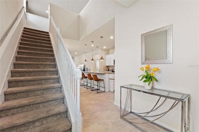 As you enter the foyer