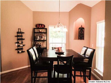 dining area flows wonderfully from kitchen to grea