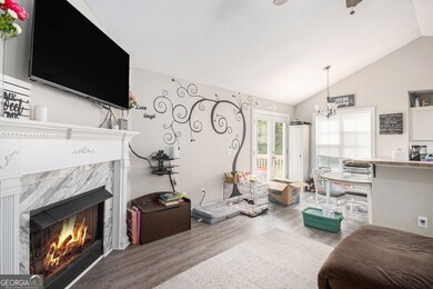 Open-concept layout flows effortlessly into the di