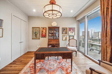 Handsome study with plenty of light and storage