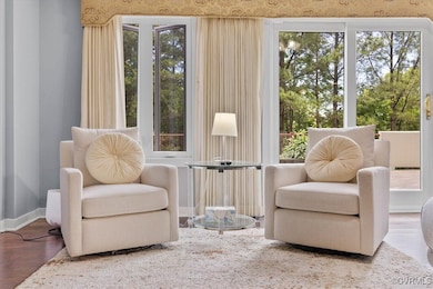 view of the patio from the living room