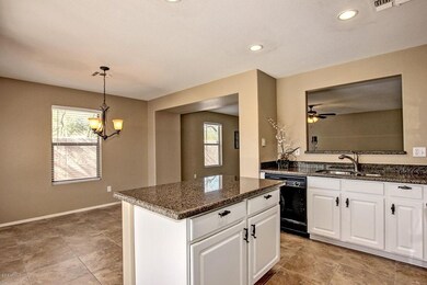 large eat in area with kitchen island