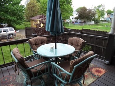 Rear Porch - Overlooking the Lovely Fenced Backyar
