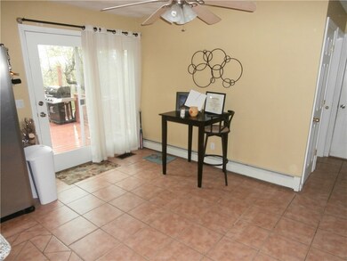 informal dining to decking