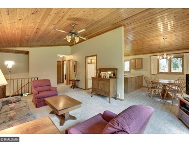 Looking into the kitchen and dining area of the ho