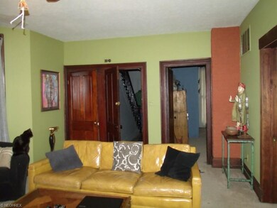 1025 Starkweather Living Room, Downstairs Unit.